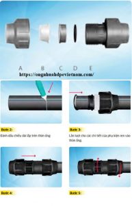 NỐI ỐNG HDPE BẰNG MĂNG SÔNG