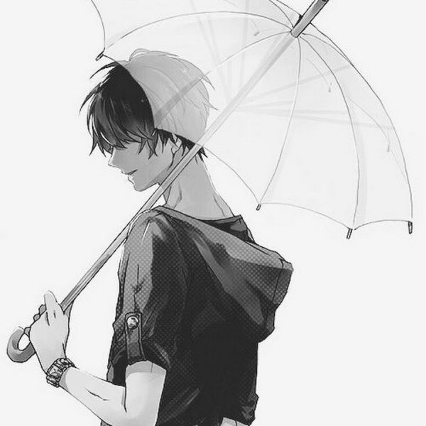 Ảnh anime hiếm tâm trạng dưới mưa 